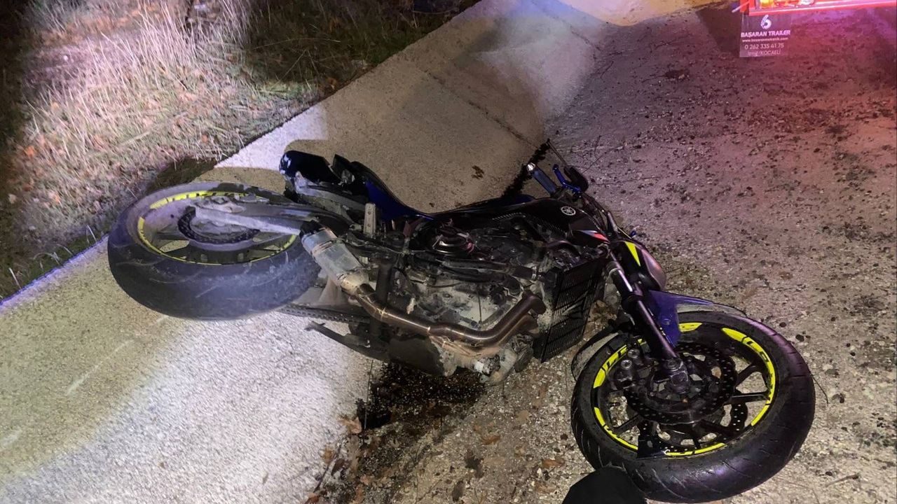 Motosiklet kaza vakası: 1 yaralı var