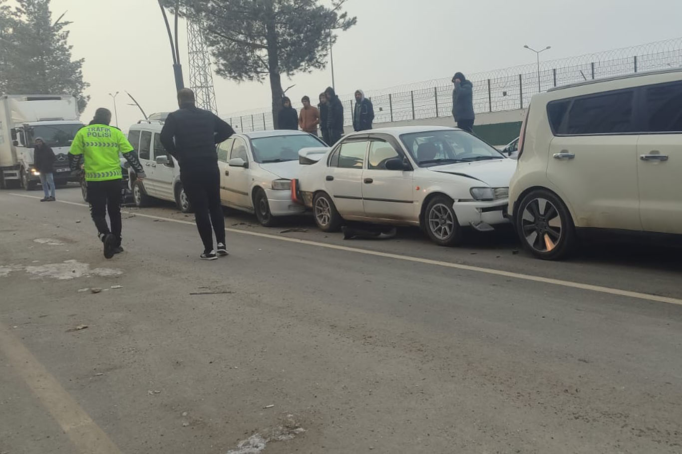 Trafik kazası zinciri