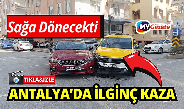 Antalya'da şaşırtıcı bir kaza oldu, herkes hayrete düştü!