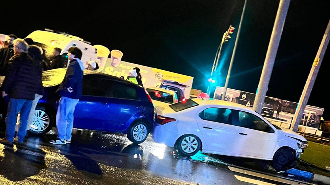 Alaplı'da meydana gelen trafik kazası...