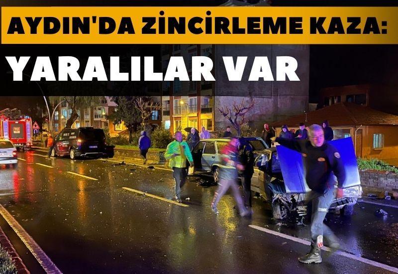 Aydın'da ardışık kaza: Yaralılar mevcut