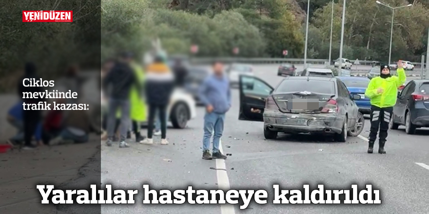 Ciklos mevkiyinde trafik kazası meydana geldi.