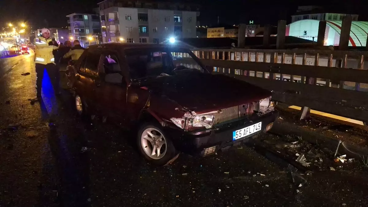 Bafra'da Trafik Olayı: 3 Kişi Yaralandı