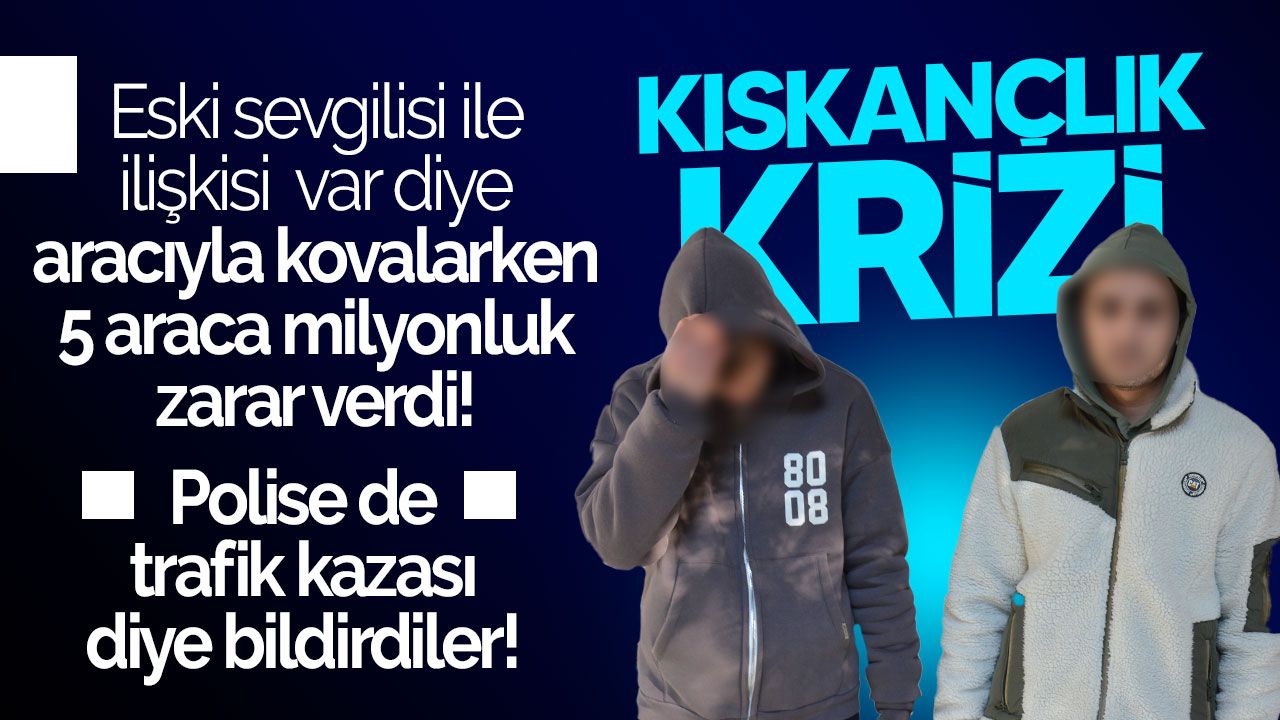 Beş araç bir milyon TL değerinde hasar gördü, kaza raporu sunuldu!