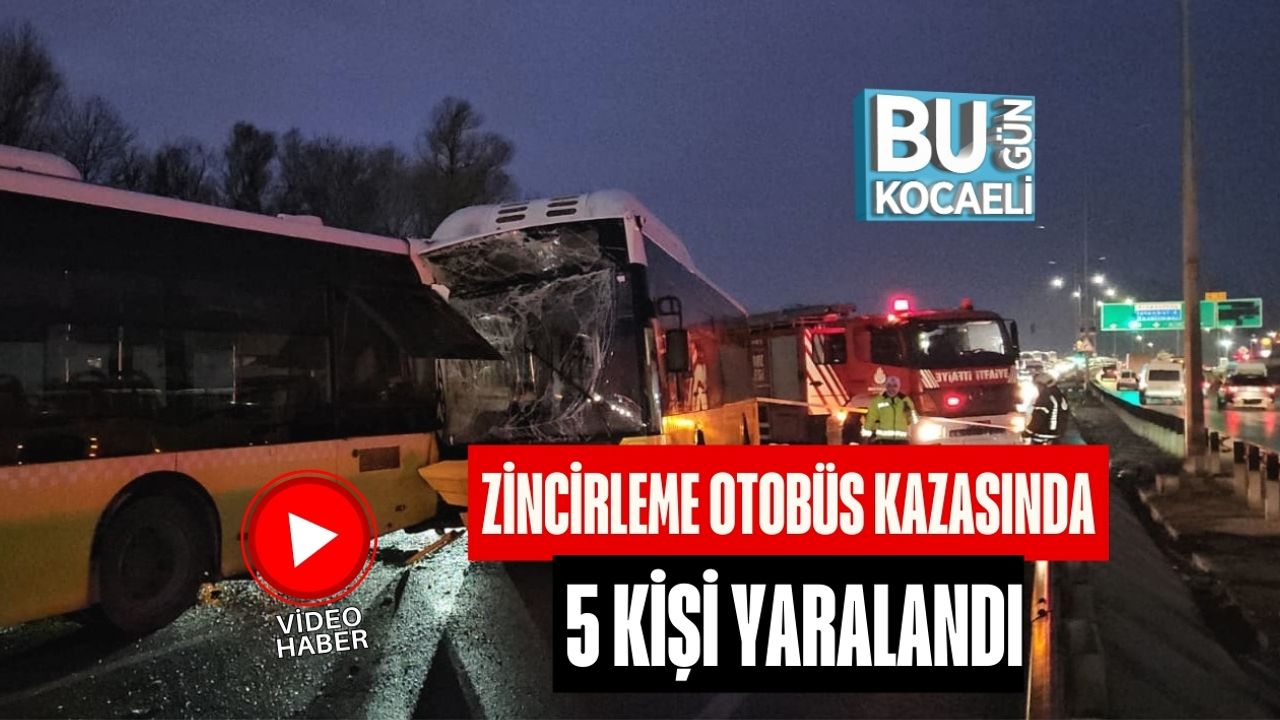 5 kişi, zincirleme kaza sonucunda yaralandı.