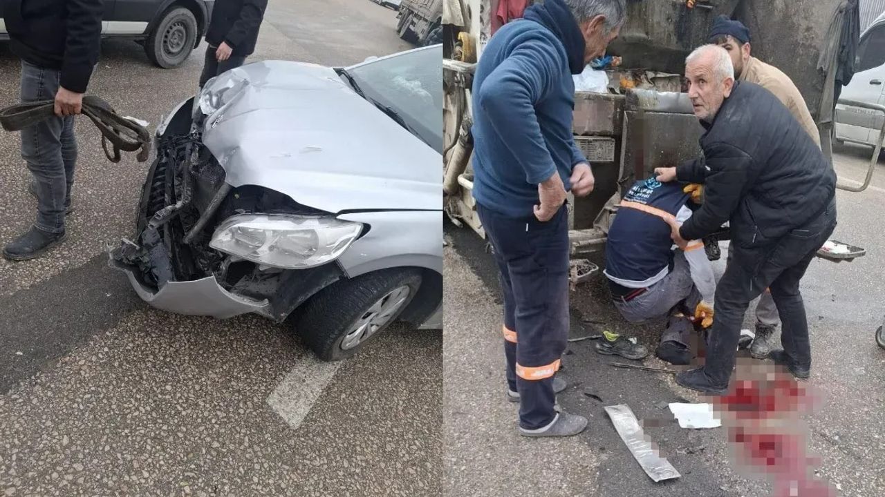 Belediye çalışanını yaşamını yitirdiği kaza!