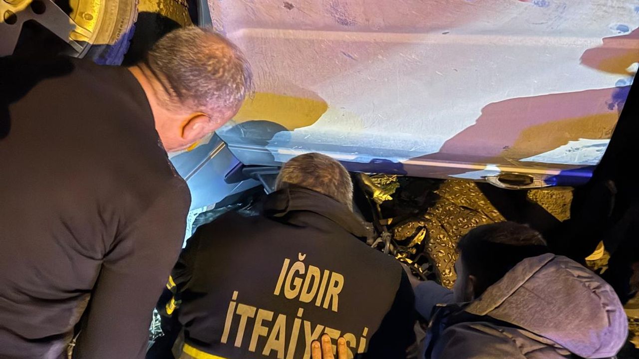 Iğdır'da Kaza Sonucu 2 Kişi Yaralandı