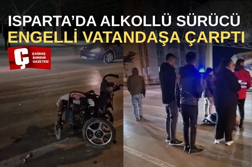 Isparta'da kaza: Engelli bir kişi yaralandı.