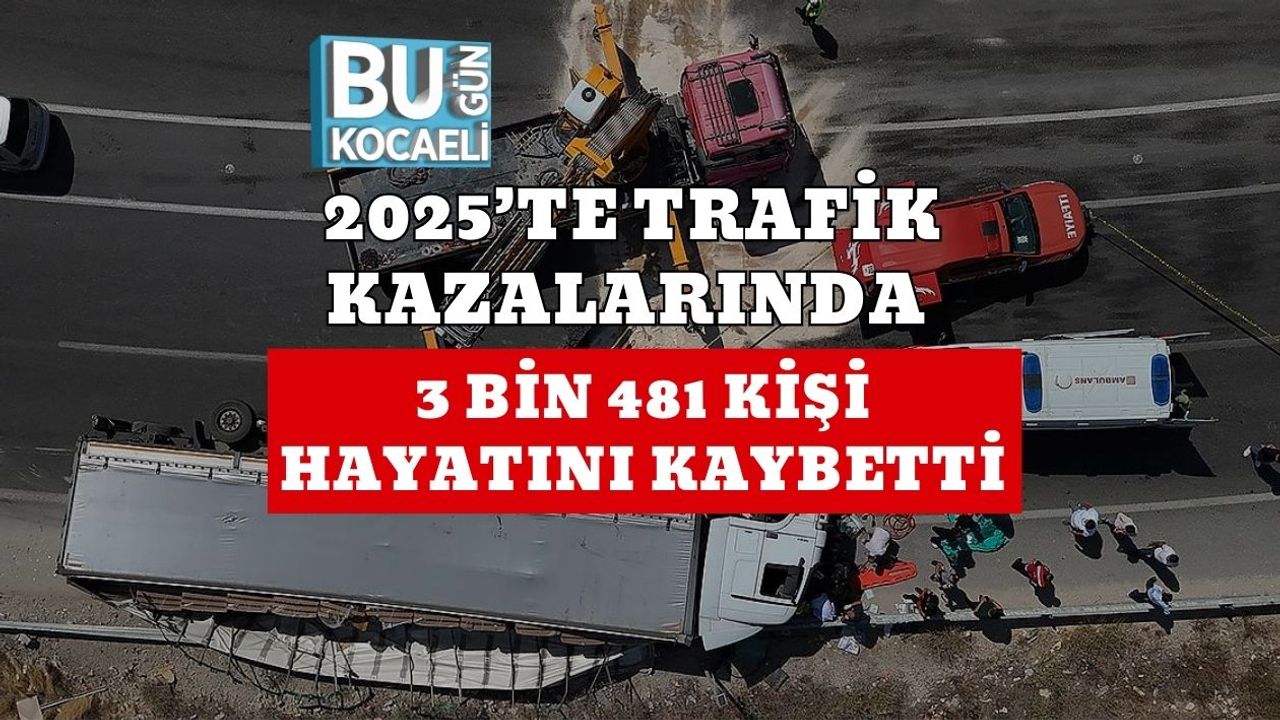 2025 yılında trafik kazalarında 3.481 kişi öldü.