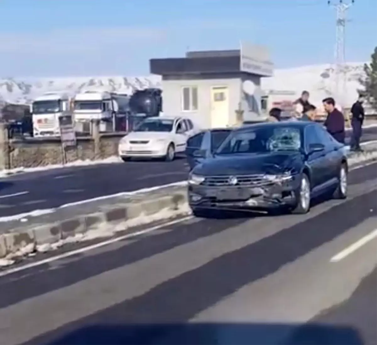 Batman'da Trafik Kaza Anı Görüntülendi