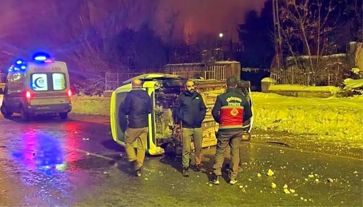 Van şehrinde meydana gelen trafik kazasında 1 kişi yaralandı.