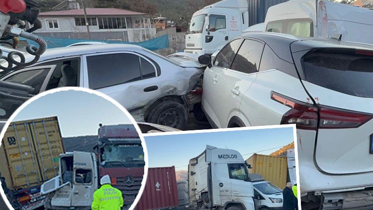11 araç kaza yaptı, 11 kişi yaralandı.
