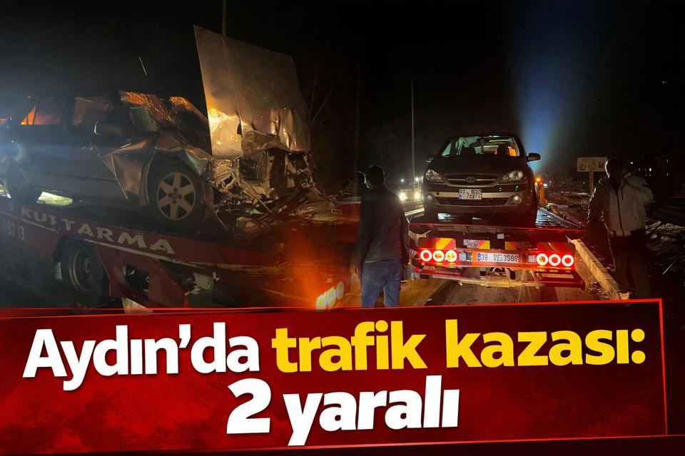 Aydın'da meydana gelen kaza sonucu 2 kişi yaralandı.