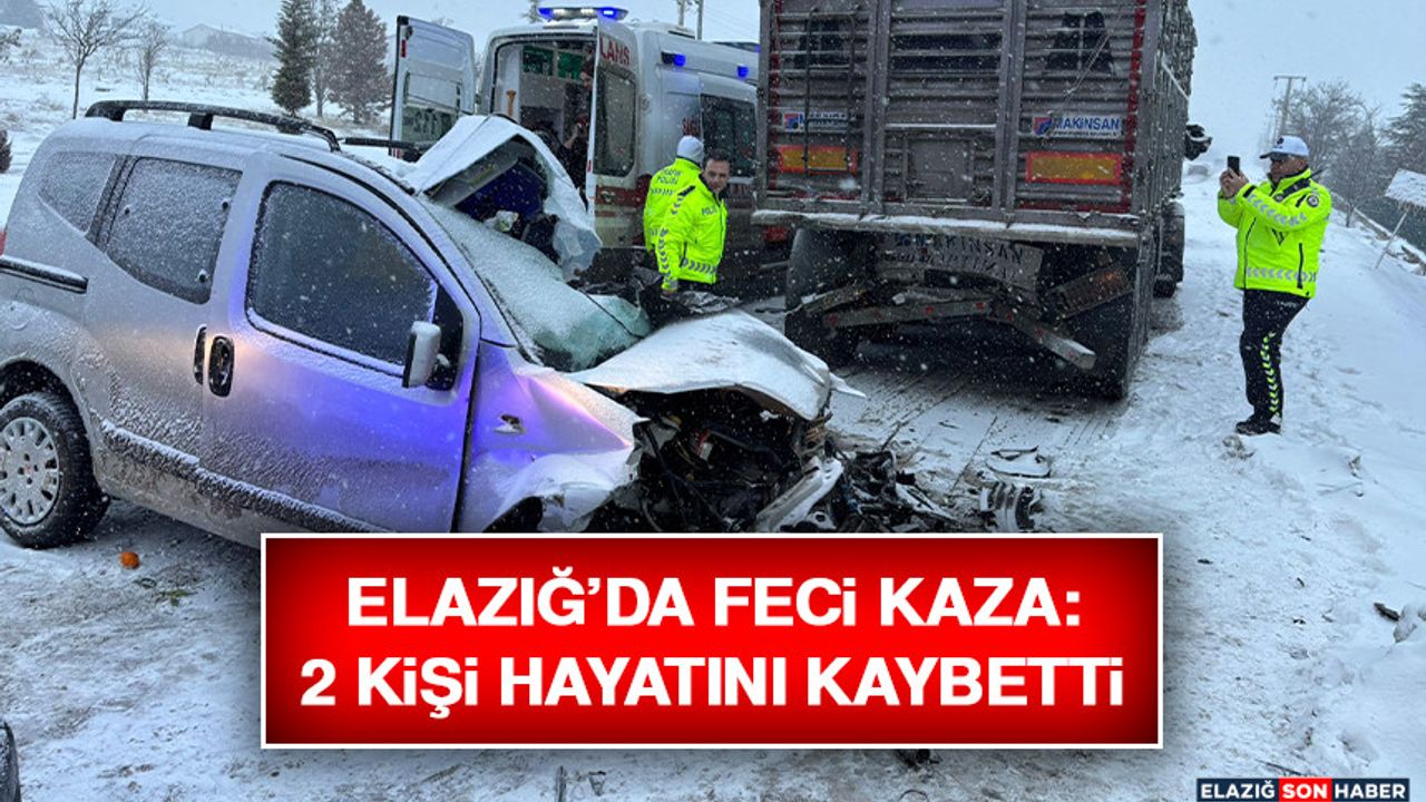 Elazığ'da Trajik Kaza: 2 Ölü