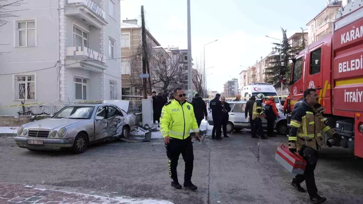 Karaman'da Trafik Kaza: Eşler Yaralandı
