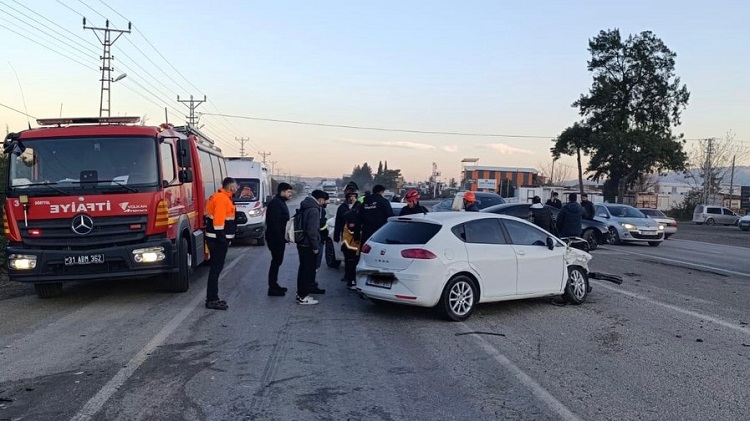 Dörtyol'da ardışık trafik kazası!