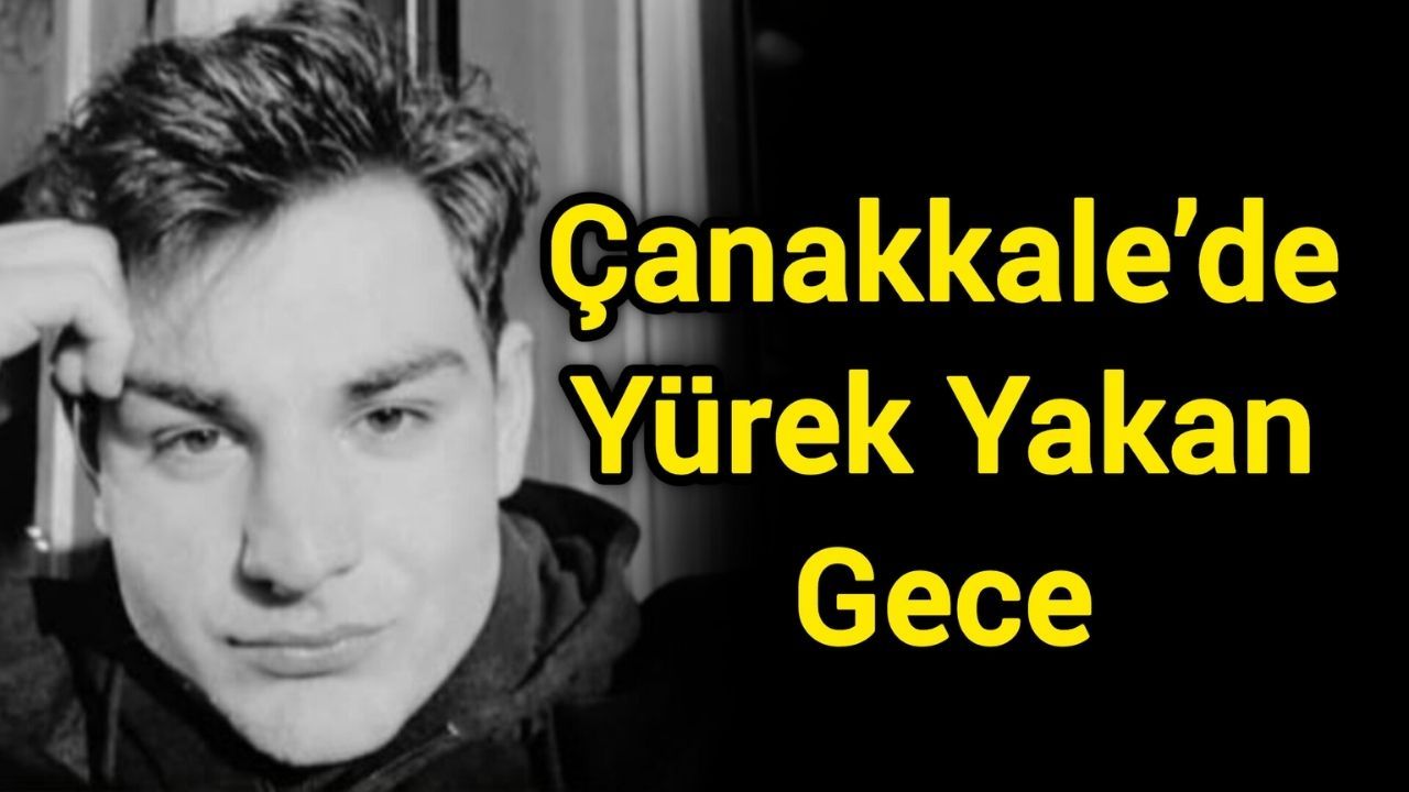 Çanakkale'de genç bir kurye öldü.