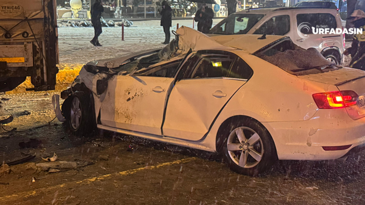Şanlıurfa'da Kar Yağışı Nedeniyle Akşam Trafik Kazası: 2 Kişi Yaralandı