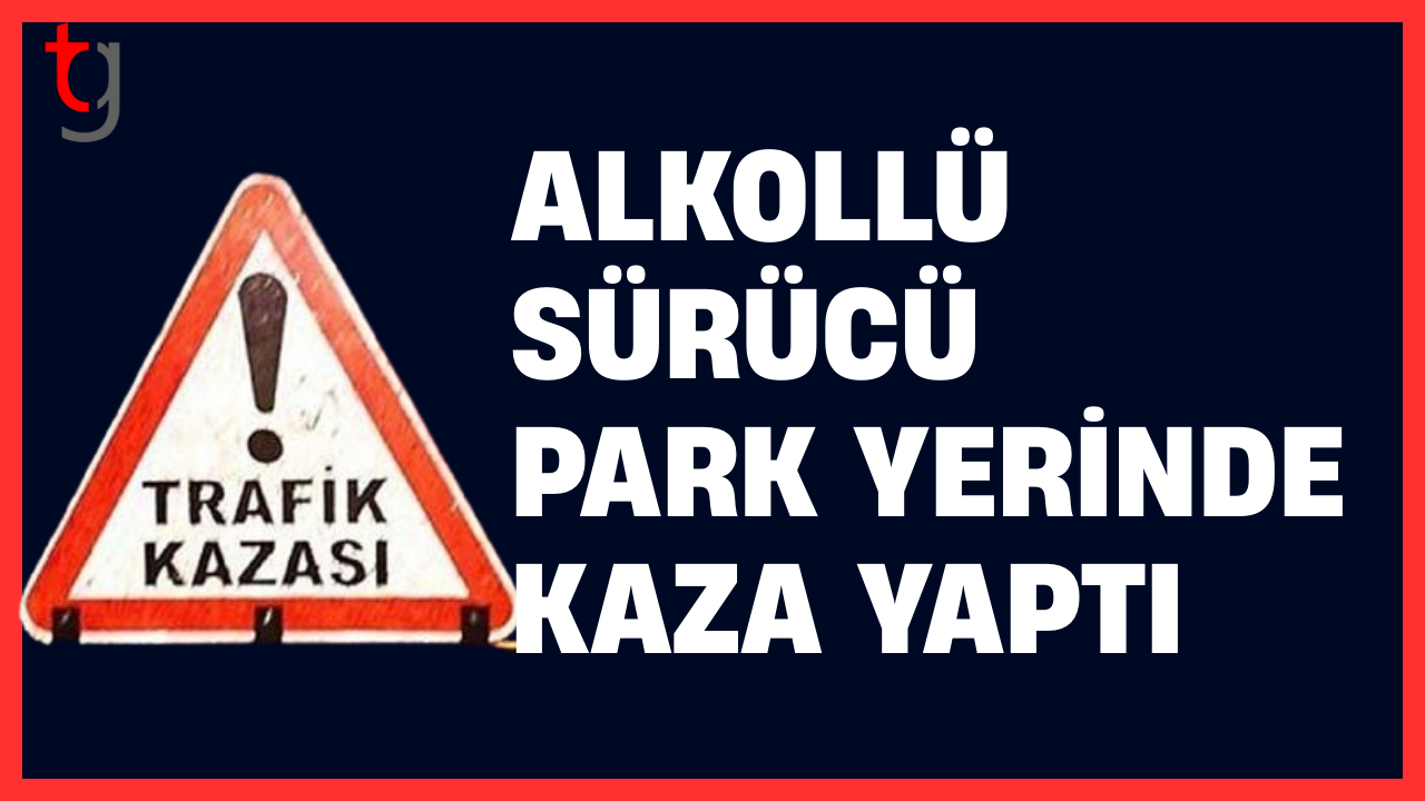 Alkollü sürücü trafik kazasında yakalandı.
