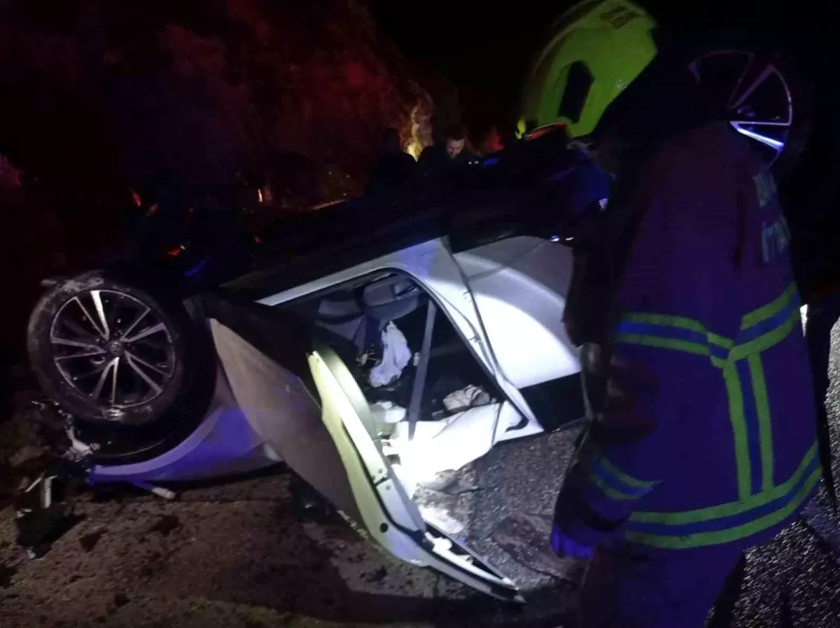 Havran'da trafik kazasında 2 kişi yaralandı.