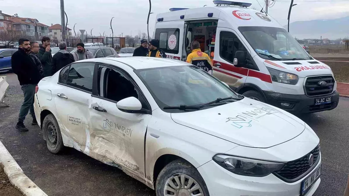 Bolu'da Trafik Kazasında 1 Kişi Yaralandı