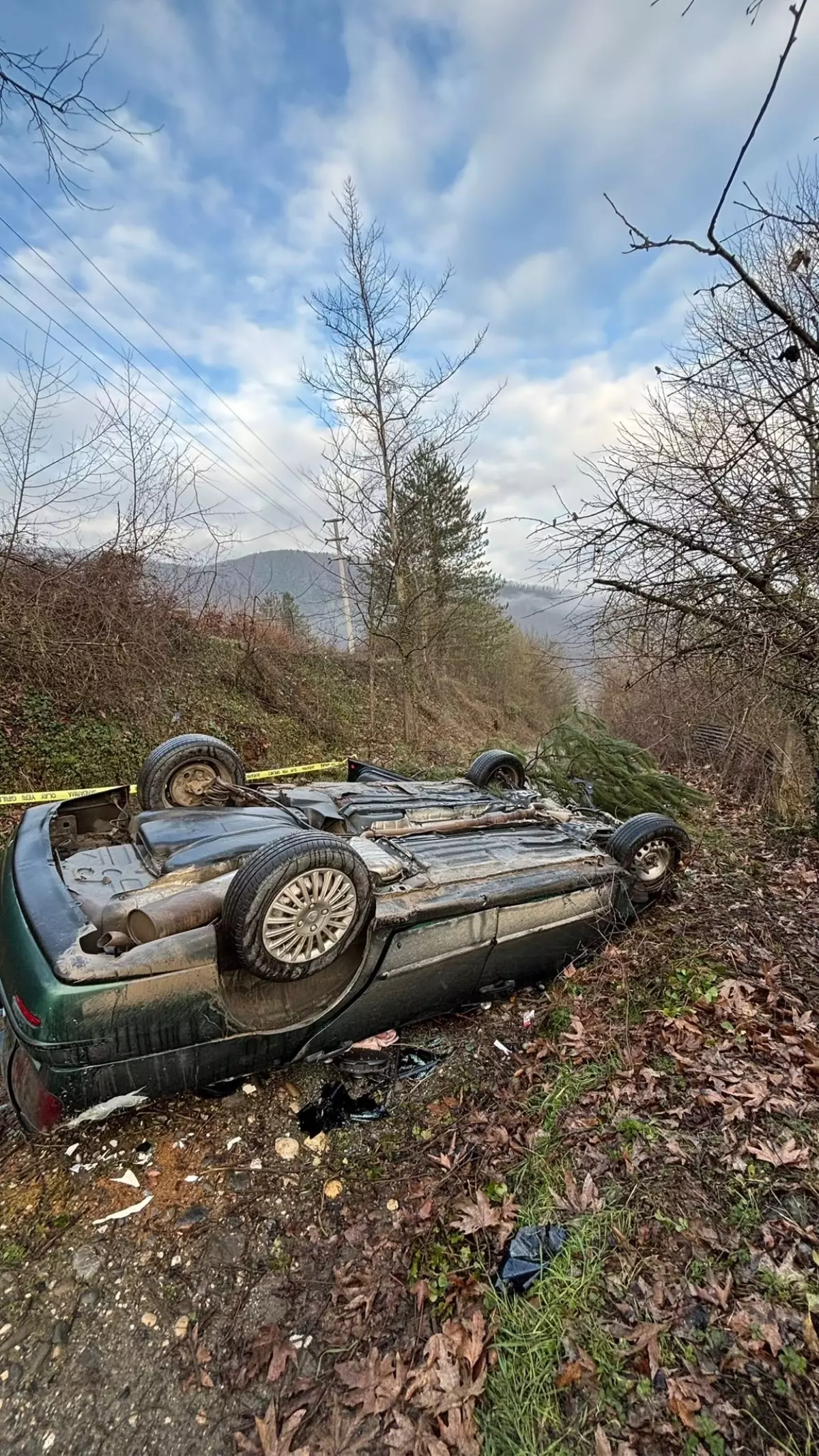 Karabük'te trafik kazası sonucu sürücü öldü.