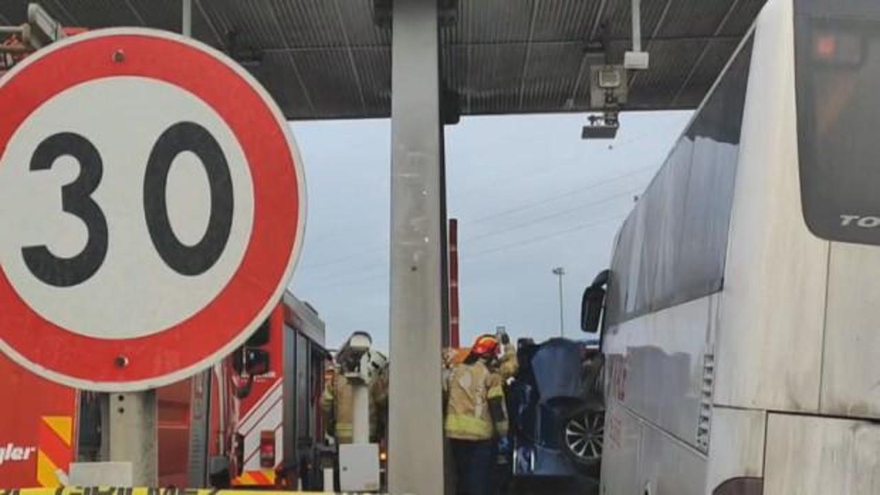 Kınalı gişelerinde otobüs kazasında 2 kişi hayatını kaybetti!