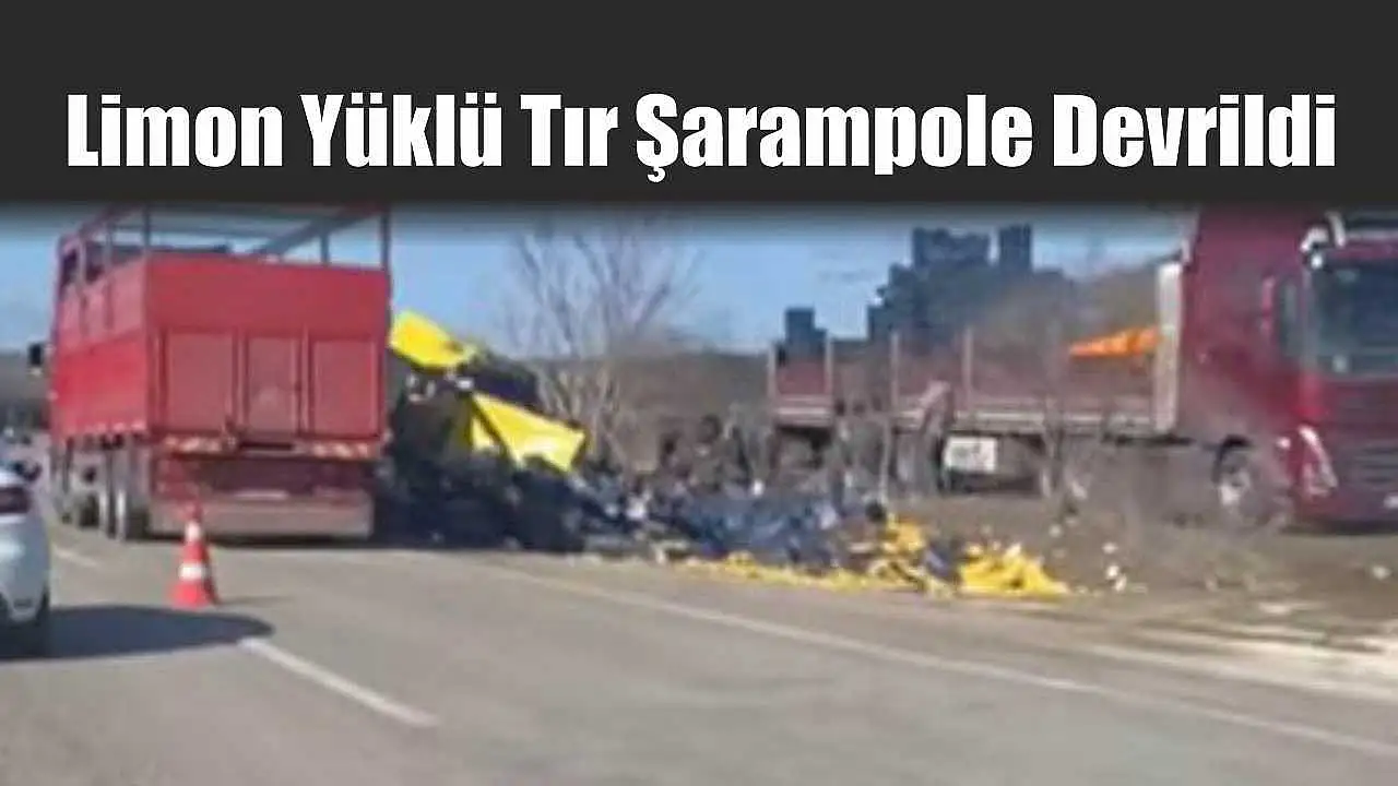 Şarampole Devrilen Limon Dolu Kamyoneti()):