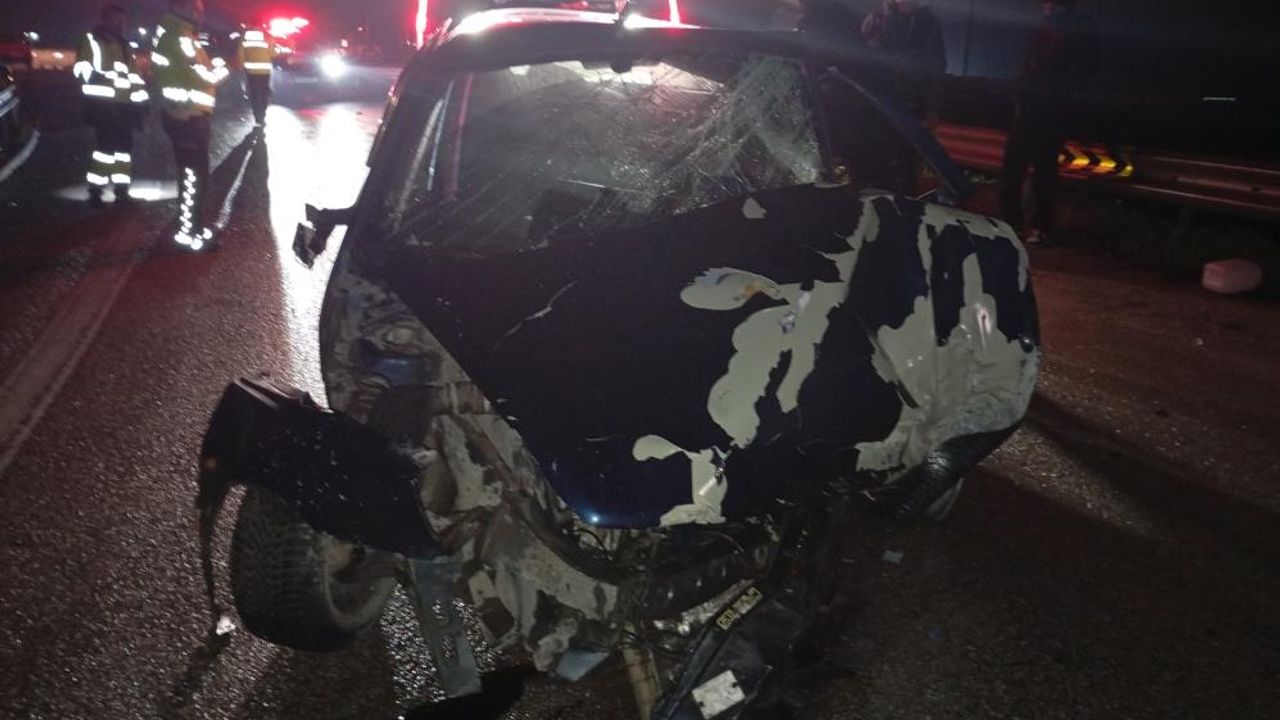 Bursa'da korkunç trafik kazası: Kontrolden çıkıp bariyerlere çarptı!