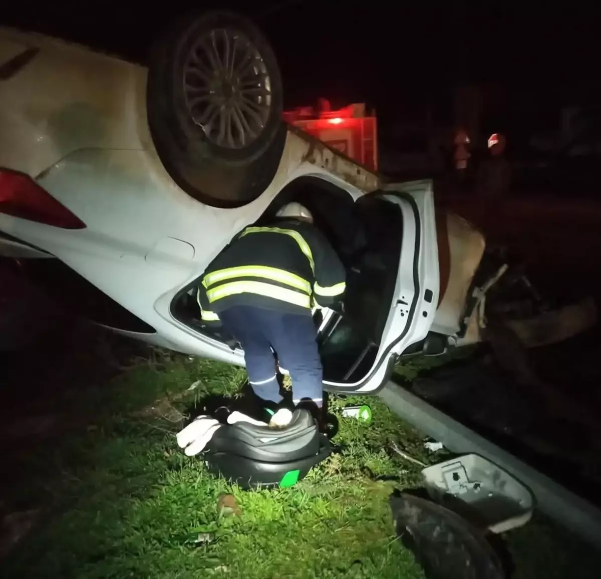 Hassa'da trafik kazasında bebek öldü.