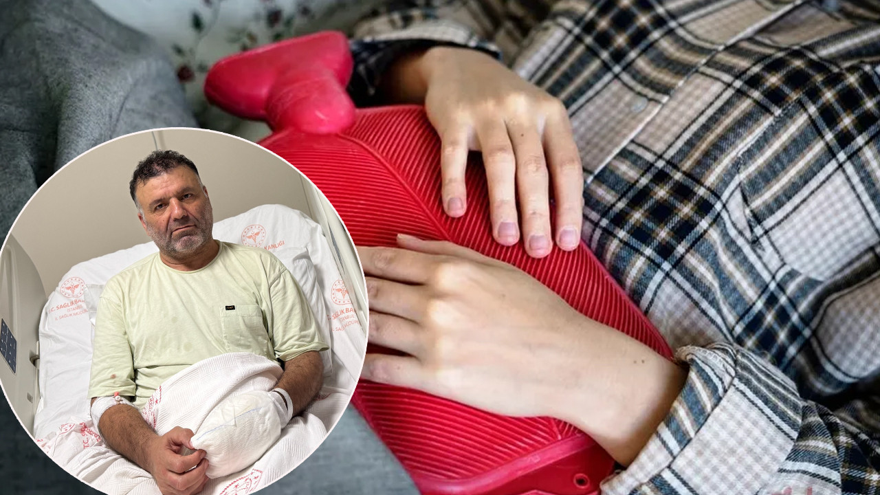 Isınma amacıyla kullandığı sıcak su torbası beklenmedik bir şekilde patladı.