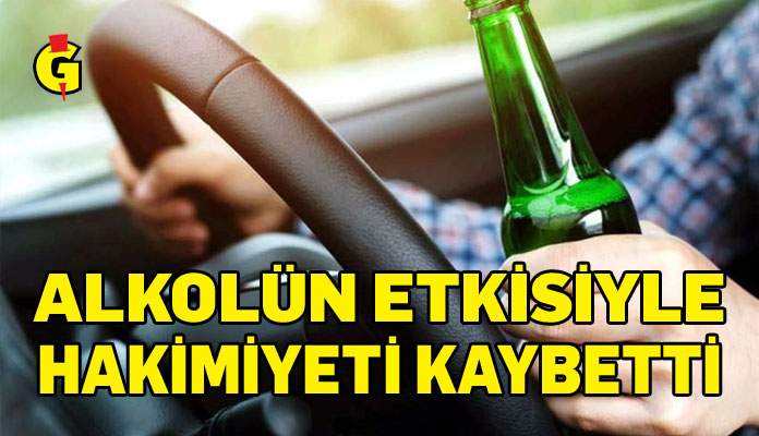 Lefkoşa’da sarhoş şoför kaza yaptı.