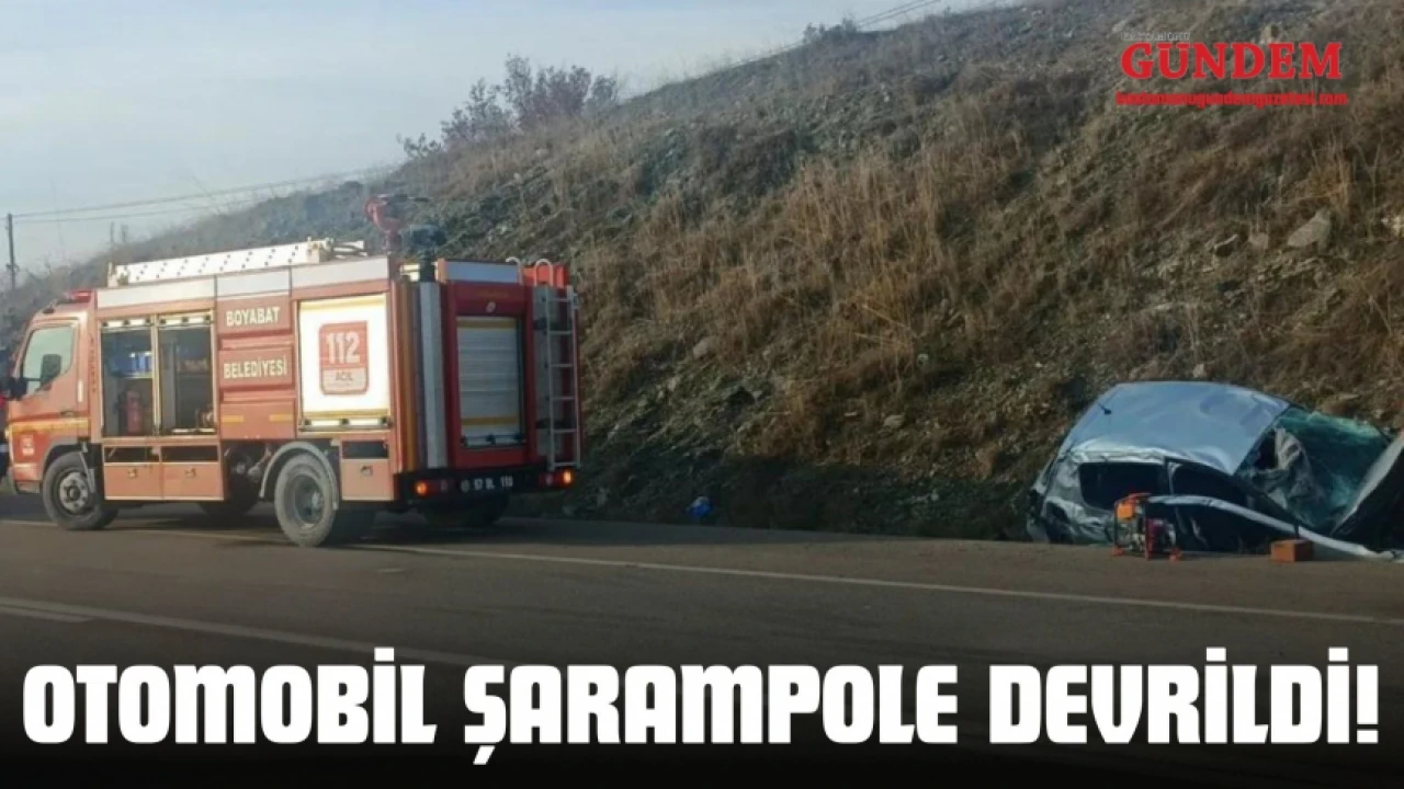 Araç Şarampole Uçtu: 5 Kişi Yaralandı