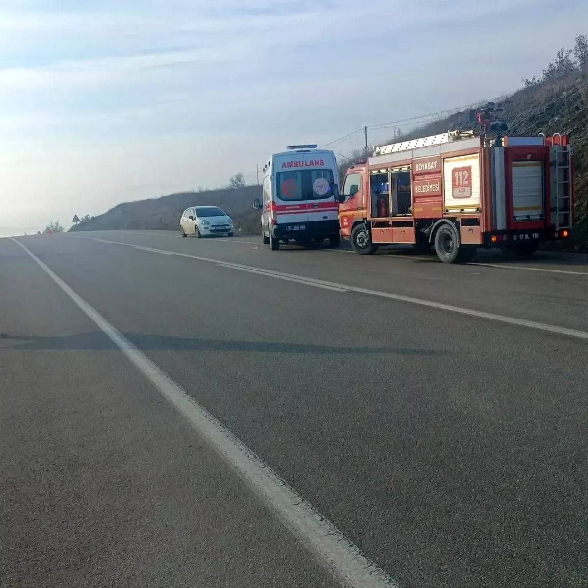 Boyabat'ta trafik kazasında 5 kişi yaralandı.