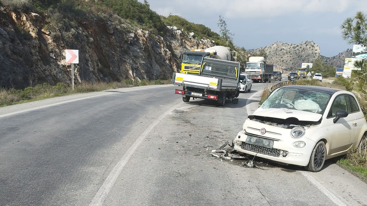 Girne-Değirmenlik yolunda trafik kazası meydana geldi!