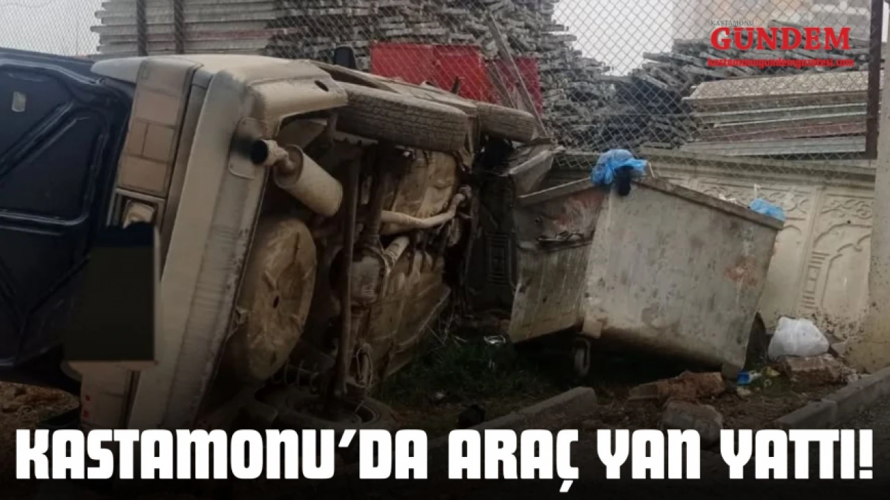 Kastamonu'da Araç Devrildi!