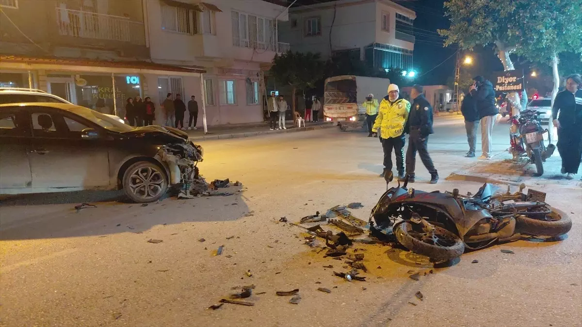 Samandağ'da Motorsiklet Kaza Haberi