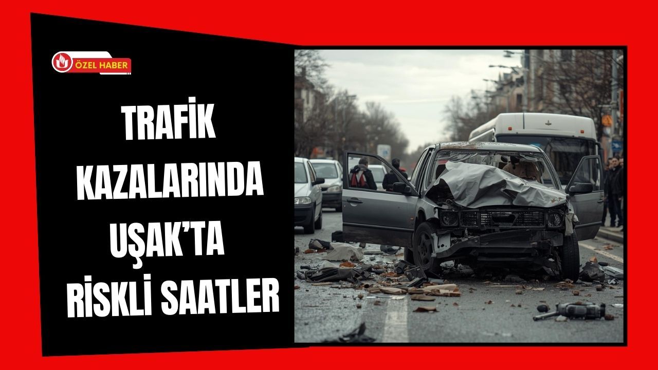 Uşak'ta trafik kazalarının en fazla görüldüğü saatler