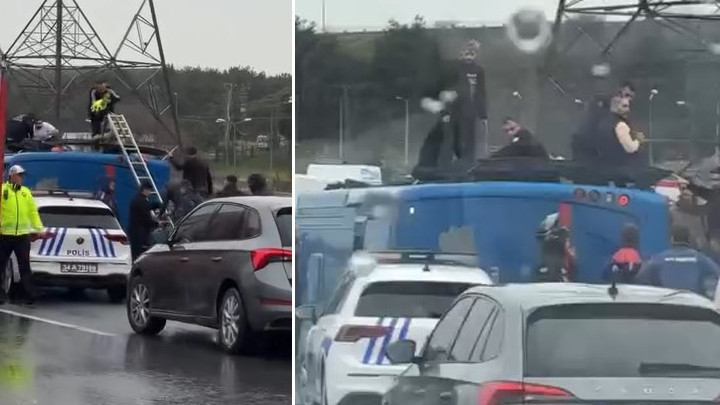 Eyüpsultan'da hapishane nakil aracı devrildi: 2'si ağır olmak üzere 19 kişi yaralandı.