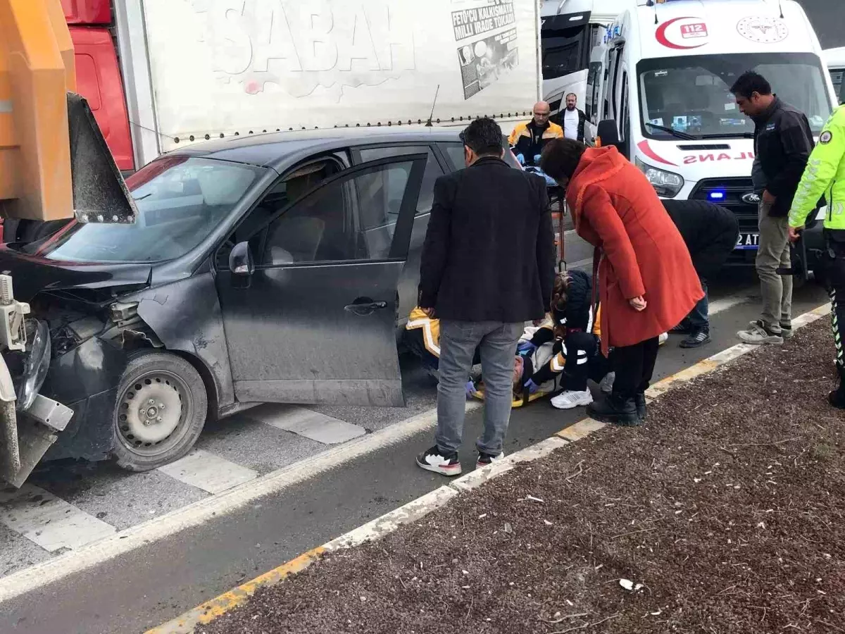 Konya'da Trafik Olayında 1 Kişi Yaralandı