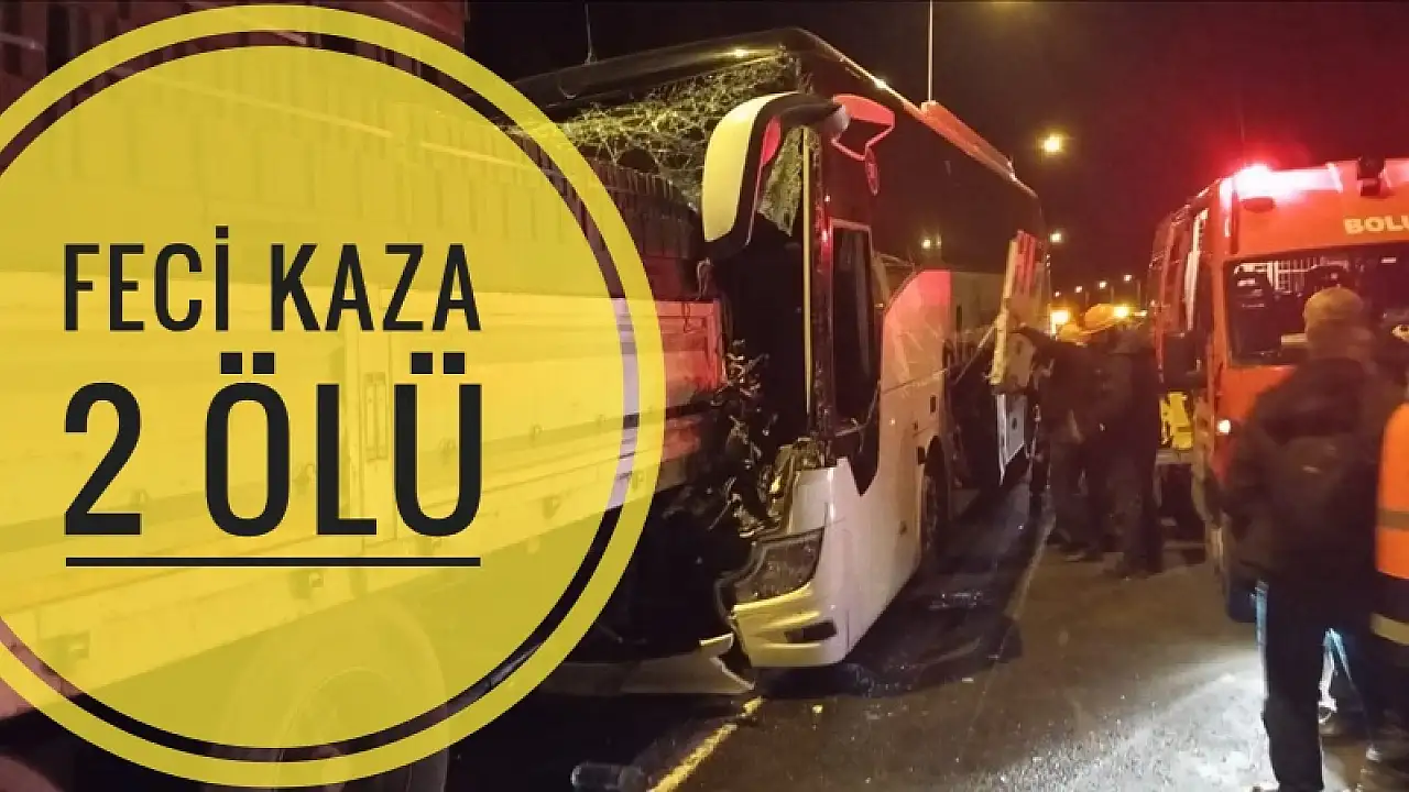 Yolcu taşıyan otobüs kaza yaptı.