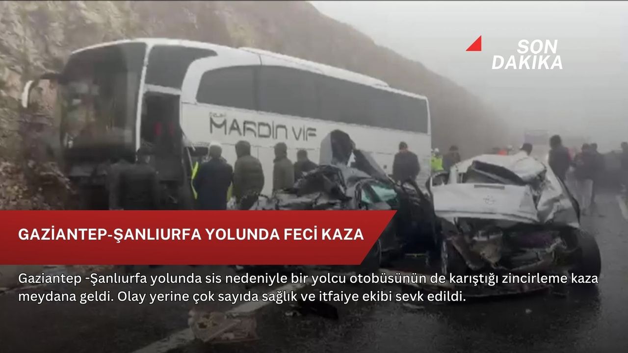 Gaziantep ile Şanlıurfa arasında ciddi bir trafik kazası oldu.