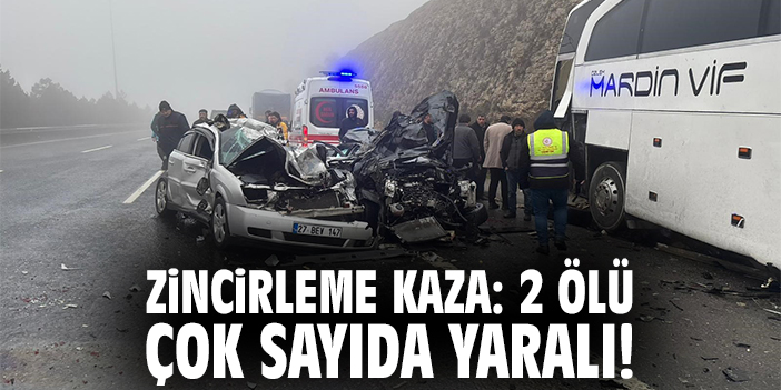 Zincirleme trafik kazası: 2 kişi hayatını kaybetti, çok sayıda yaralı var.