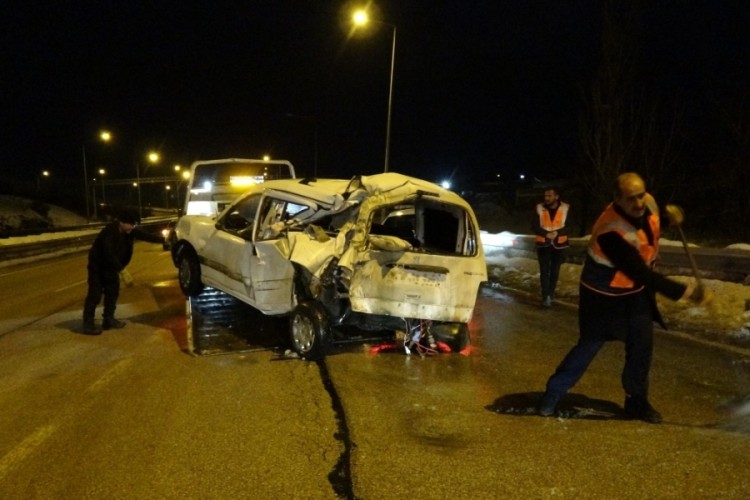 Erzurum'da kaza oldu.