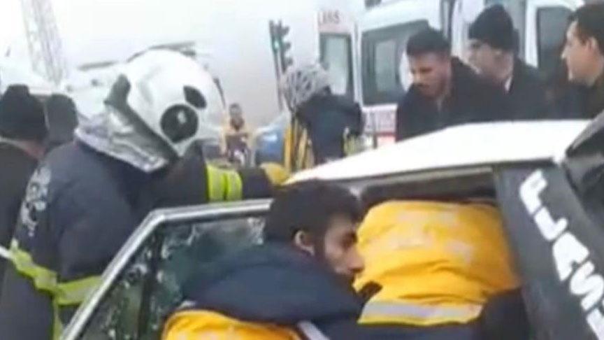 Zincirleme kazada Gaziantep'te can kayıpları ve yaralılar var.