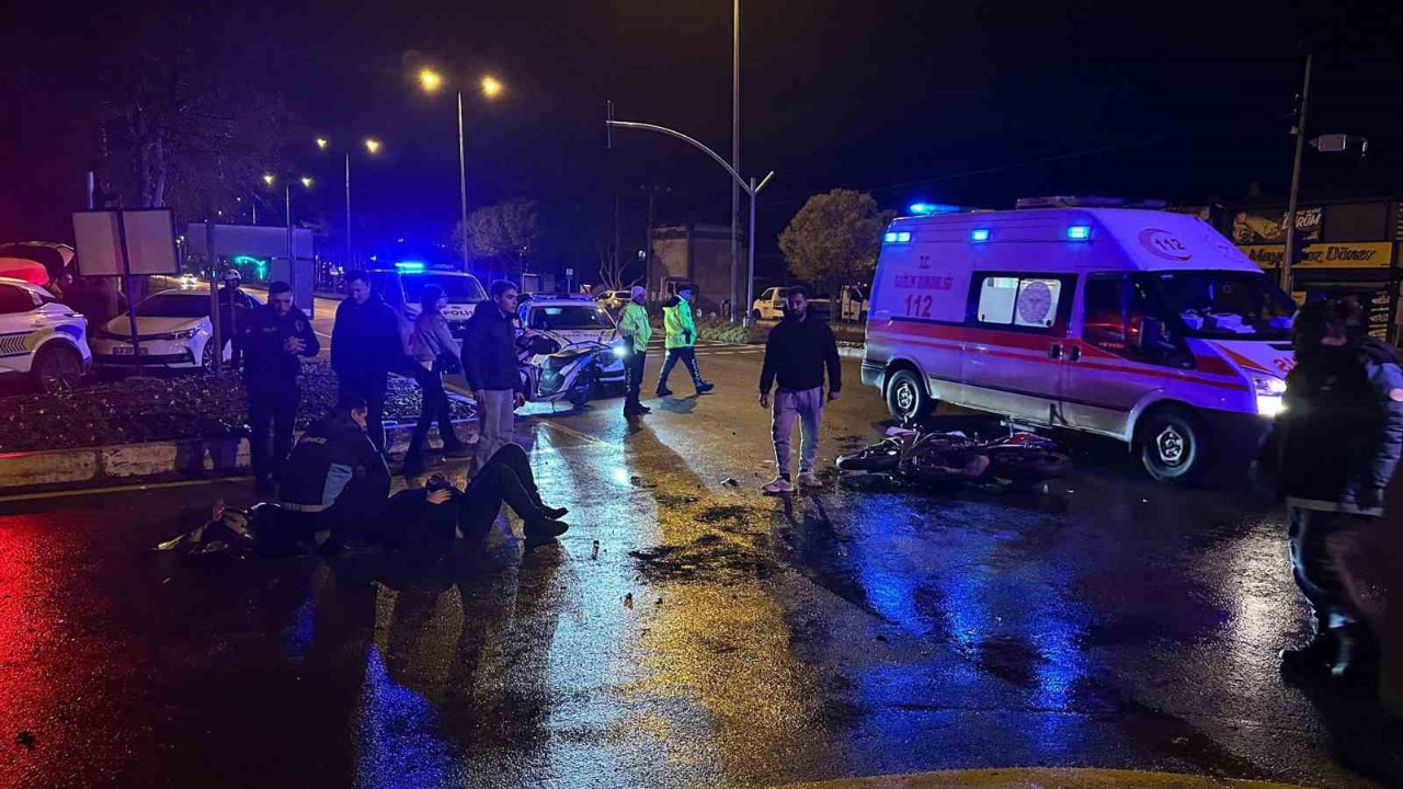 Menteşe'de kaza: Motor sürücüsü ağır şekilde yaralandı.