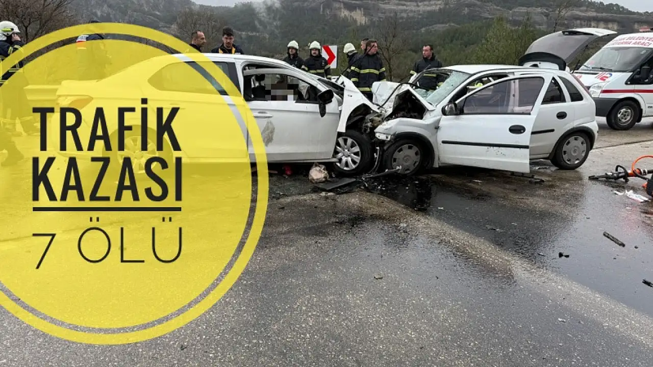 Trafik kazasında 7 kişi hayatını kaybetti.