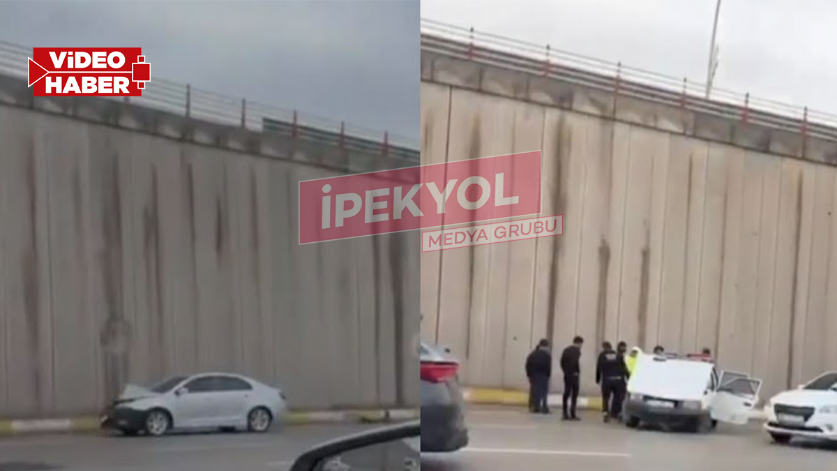 Şanlıurfa'da zincirleme kaza! 3 araç çarpıştı.