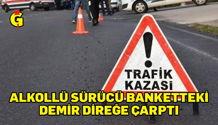 Güzelyurt’ta kaza yapan alkollü sürücü yaralandı