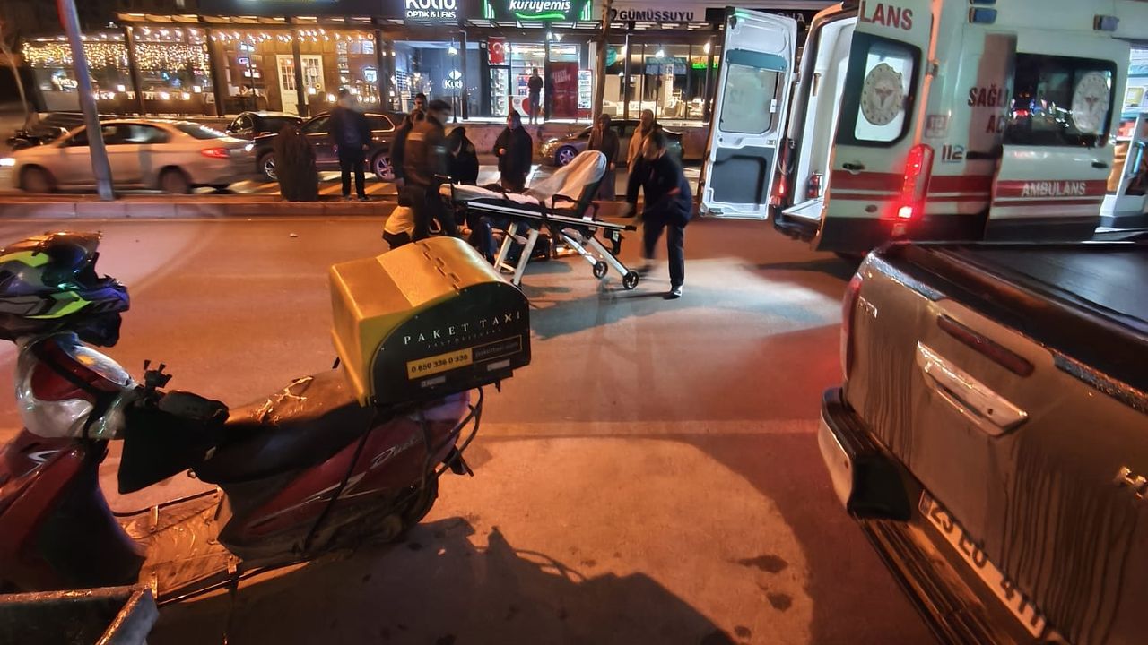 Çaydaçıra’da Trafik Kazası: Moto Kurye Hastaneye Kaldırıldı